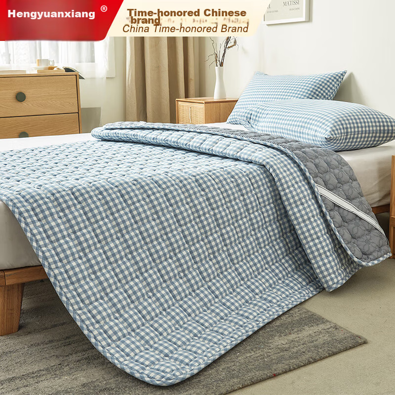 Hengyuanxiang Home Textile Cotton Mattress Pad, Washable, Foldable, Double Bed,...