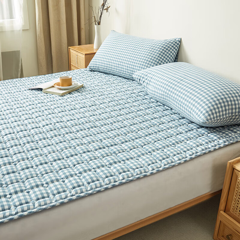 Hengyuanxiang Home Textile Cotton Mattress Pad, Washable, Foldable, Double Bed,...