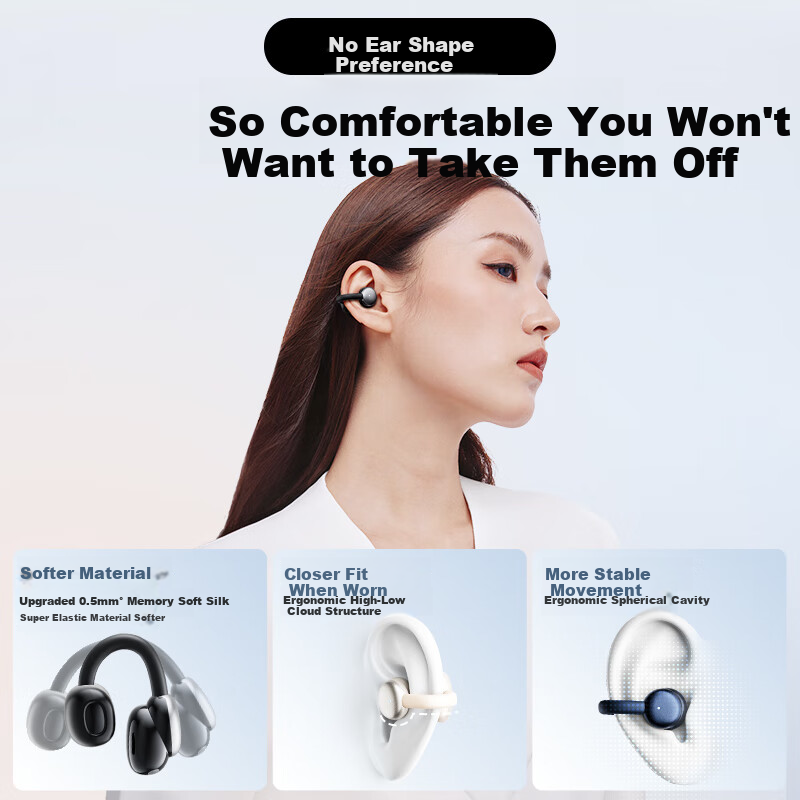 PHILIPS Bluetooth Earhook Wireless Open Ear Bone Conduction Concept Sports Runni...
