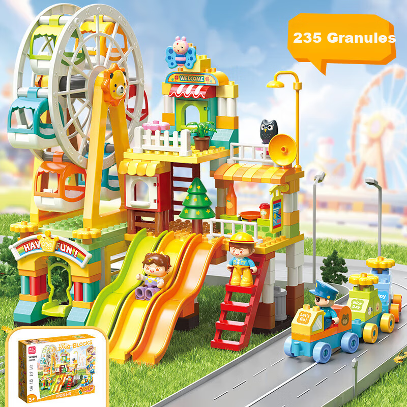 FEELO Large Particle Children's Building Blocks Toy Compatible with LEGO Boys Gi...