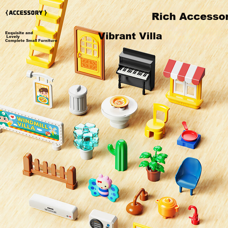 FEELO Large Particle Children's Building Blocks Toy Compatible with LEGO Boys Gi...