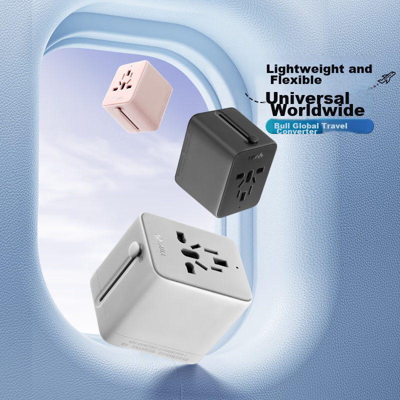 BULL 2-Outlet Multi-Country Travel Socket, Global Universal Adapter, Travel Conv...