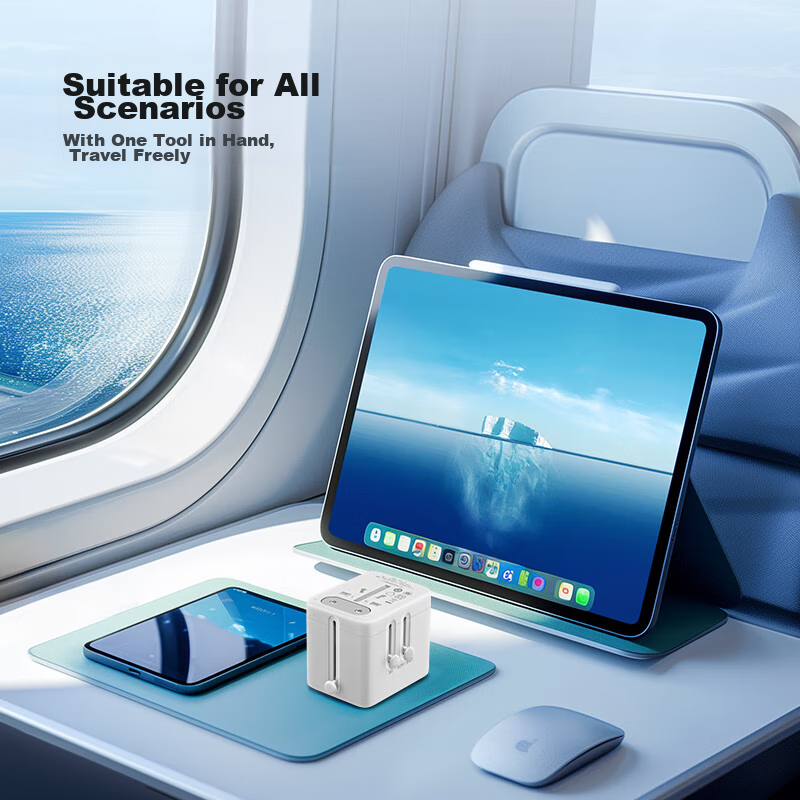 BULL 2-Outlet Multi-Country Travel Socket, Global Universal Adapter, Travel Conv...