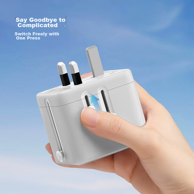 BULL 2-Outlet Multi-Country Travel Socket, Global Universal Adapter, Travel Conv...