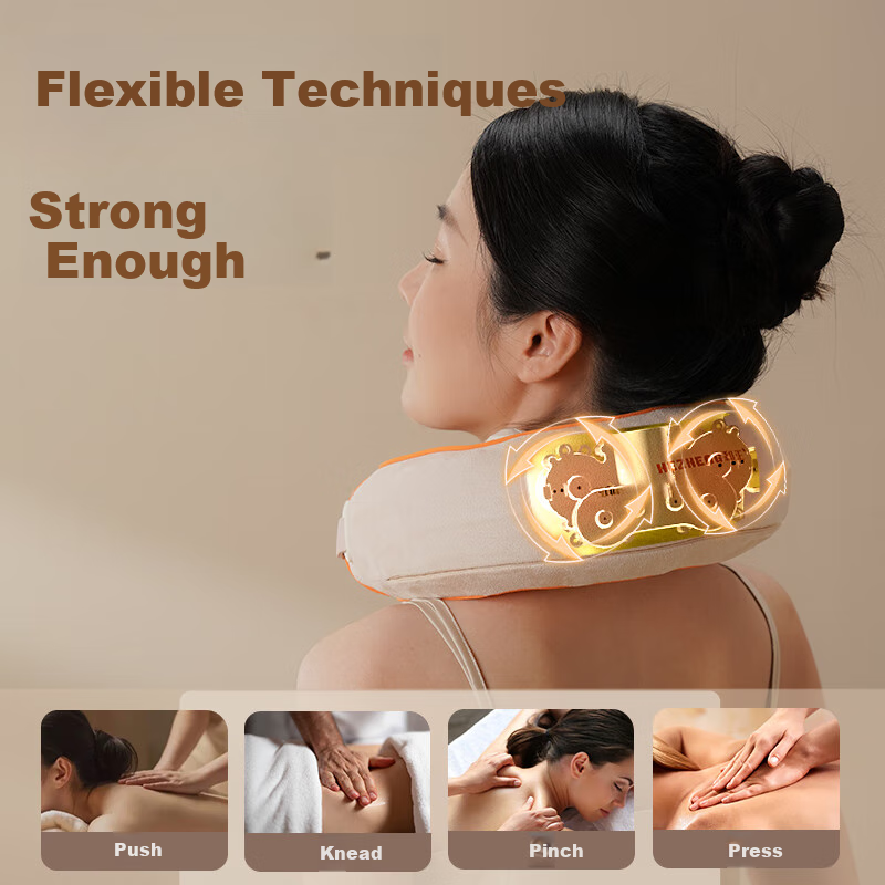 Hezheng Cervical Massager Neck Massager Imitating Hand Kneading Shoulder Neck Ho...