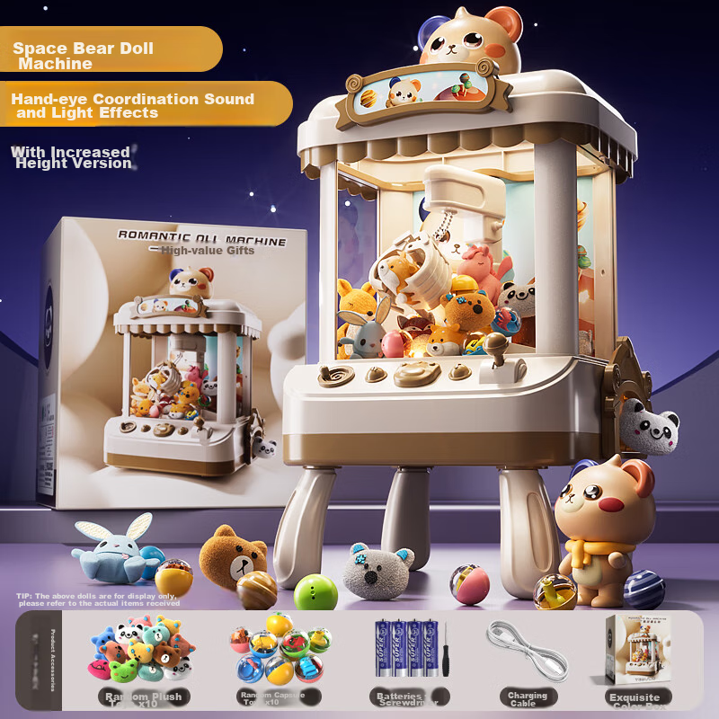 Gouyou Claw Machine, Large Size, Children's Toy, Home-Use Doll Capsule Machine,...