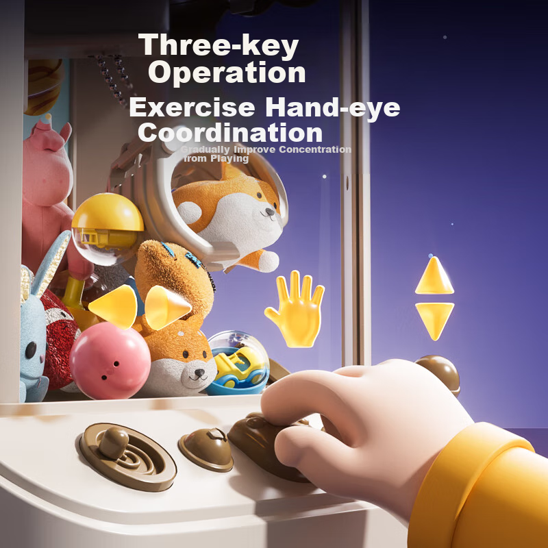 Gouyou Claw Machine, Large Size, Children's Toy, Home-Use Doll Capsule Machine,...