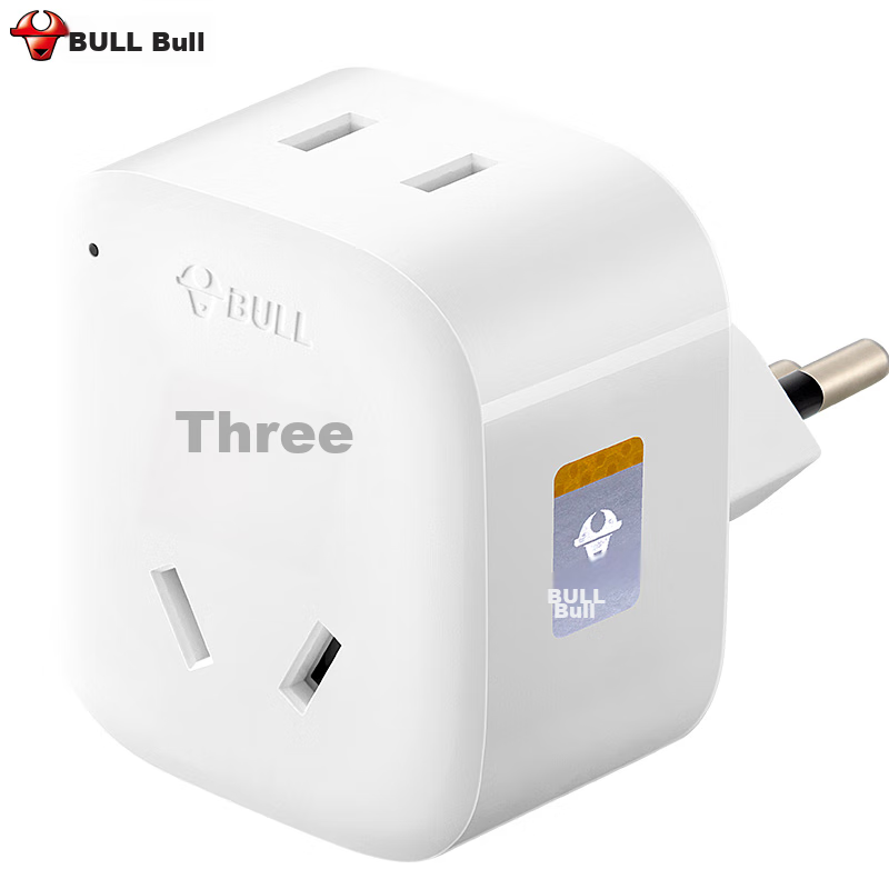 BULL 2-Prong Swiss Standard Travel Socket/Swiss Standard to Chinese Standard Pow...