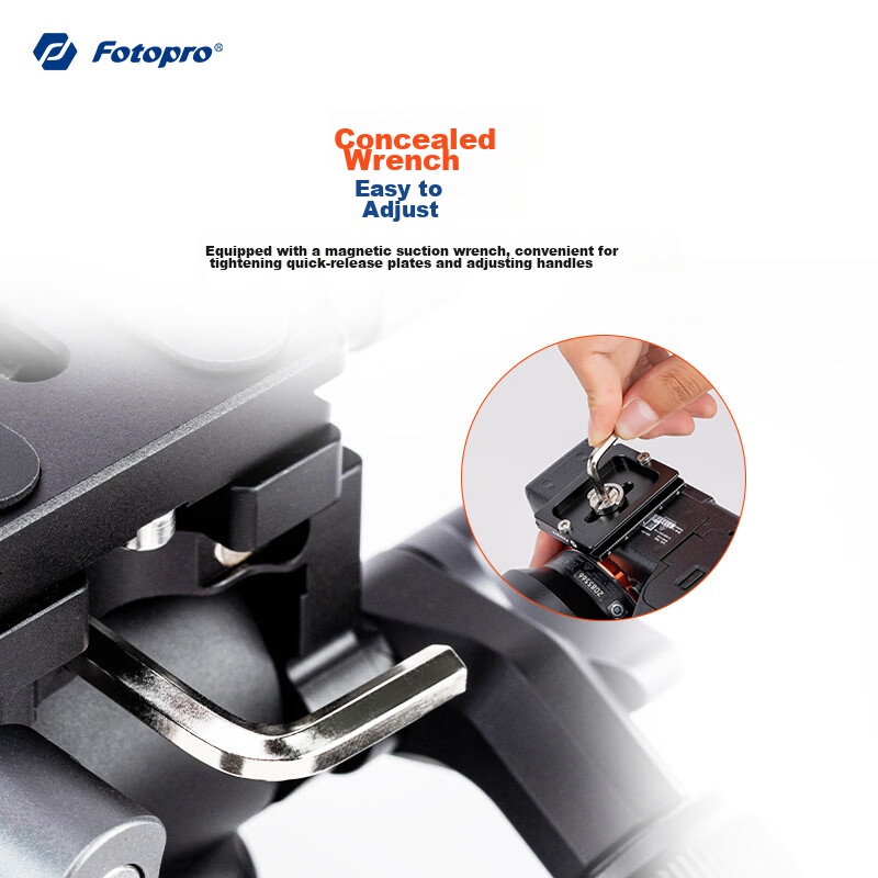 Fotopro MH-4A, Horizontal And Vertical Shooting, Hydraulic Rebound, Universal 1/...