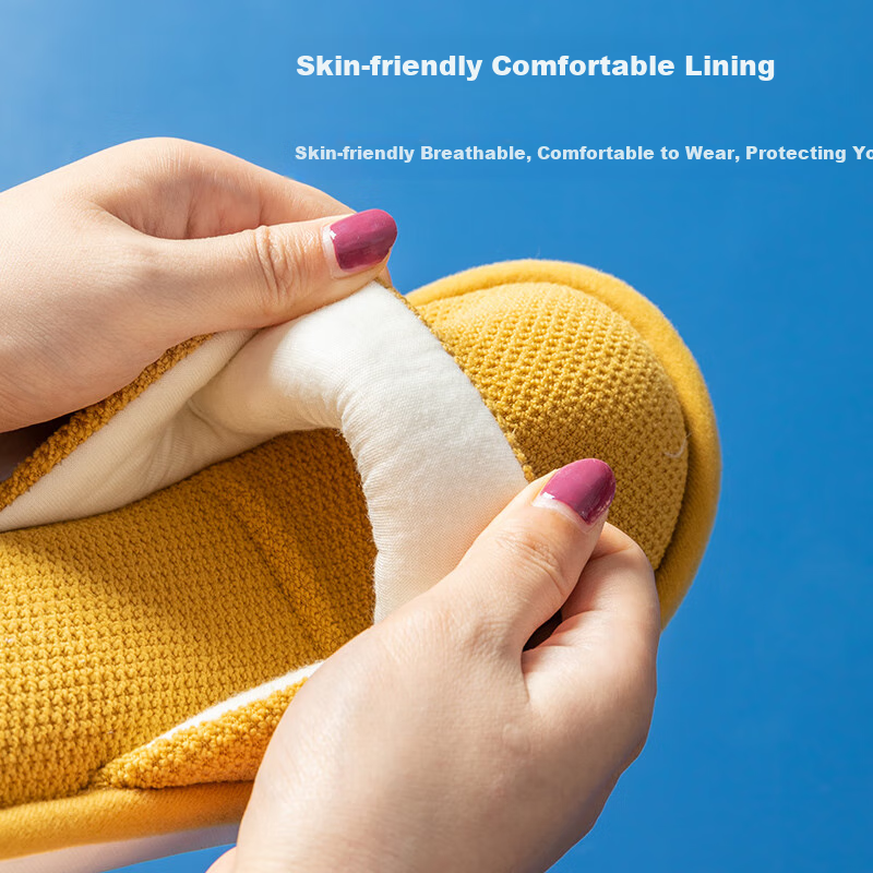 GUOLUOFEI Spring Autumn Winter Slippers Men's Home Indoor Household Slippers Wom...