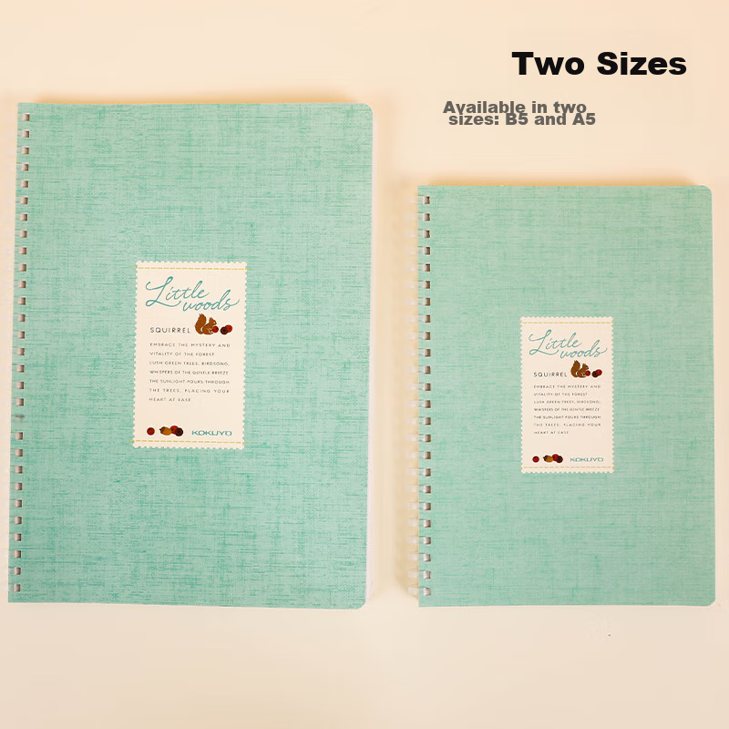 KOKUYO Littlewoods Series Student Soft Spiral Notebook, B5/Forest Green, 80 Page...