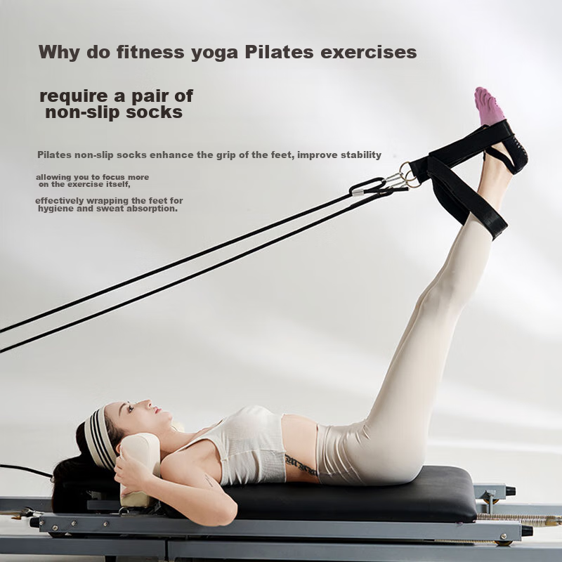 Duweike Yoga Socks, Non-Slip Sports Pilates Socks, Toe-Separated Five-Toe Profes...