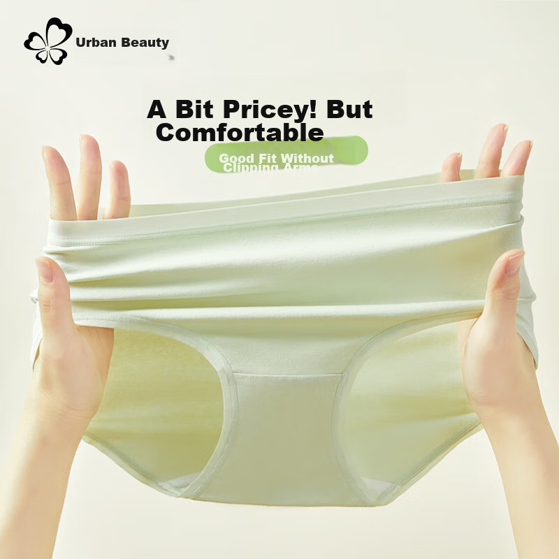 Dushiliren Women's Underwear, Pure Cotton Crotch, 5A Grade Antibacterial, Mid-Ri...