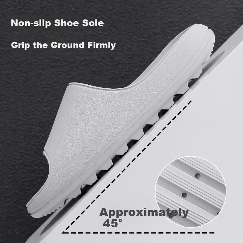 GUOLUOFEI Extra Large Size Anti-slip Slippers for Women in Summer Bathing EVA Th...