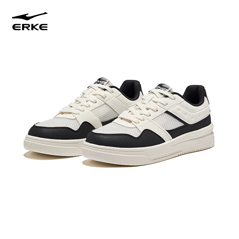 ERKE Men's Summer Low-top Breathable Board Shoes Thick-soled Height-increasing C...