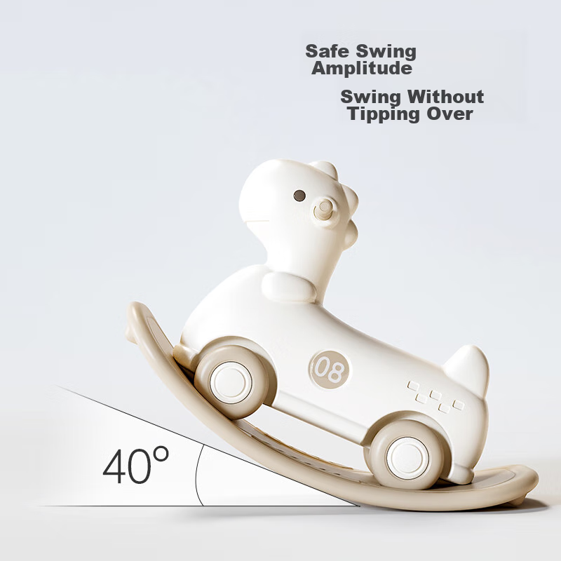 Habishu Children's Rocking Horse, Wooden Horse Gliding Scooter, Balance Board To...