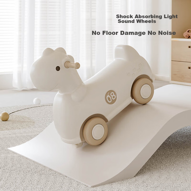 Habishu Children's Rocking Horse, Wooden Horse Gliding Scooter, Balance Board To...