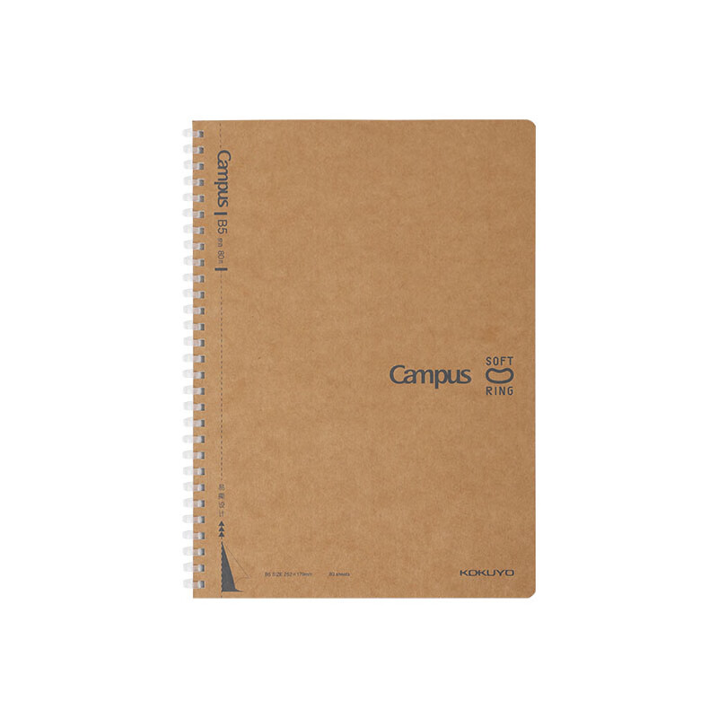 KOKUYO Campus Notebook, Student Soft Spiral Notebook, B5/80 Pages, Blank Inner P...