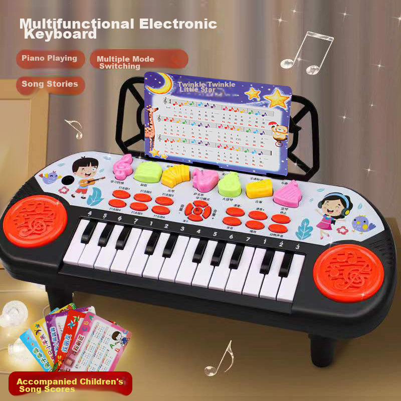Guanchao Children's Electronic Piano Toy, Playable Piano, Early Education Educat...