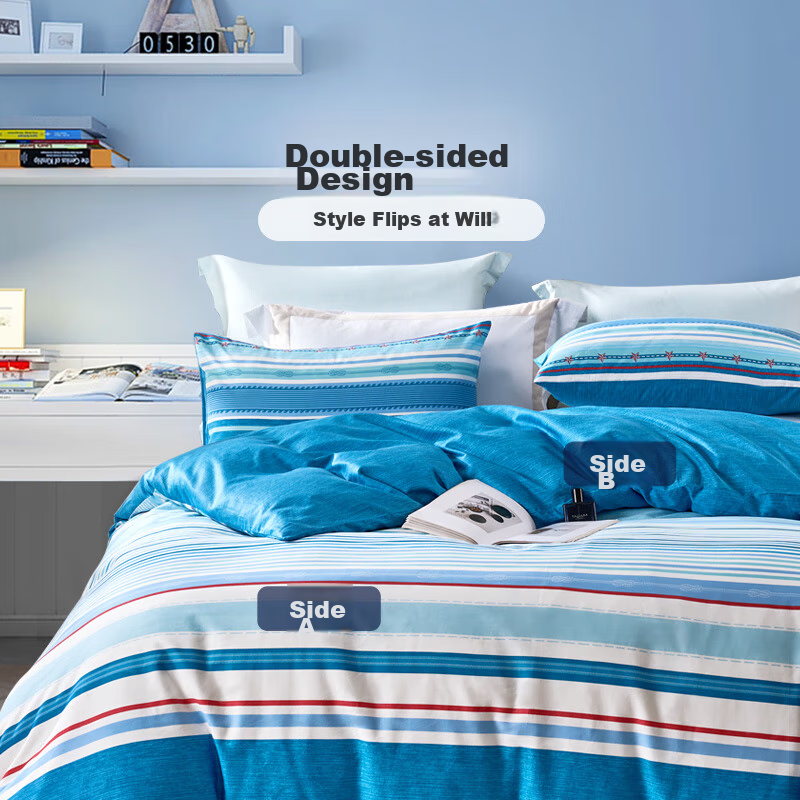 Fuanna Home Textiles, Pure Cotton Duvet Cover, Single Piece, All-Cotton Quilt Co...