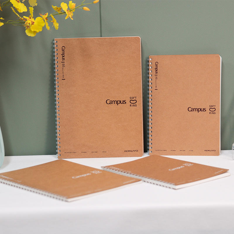KOKUYO Campus Student Soft Spiral Notebook, B5 Size, 40 Sheets, Ruled, WCN-CSR14...