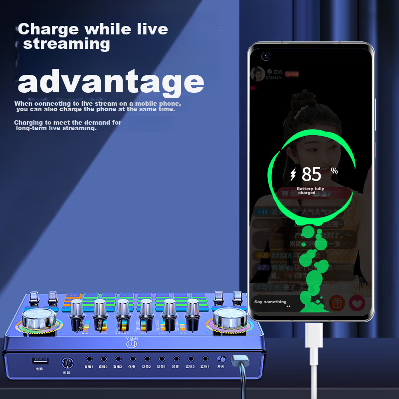 Good Shepherd Live Streaming Sound Card Equipment Full Set, Wireless Monitoring...