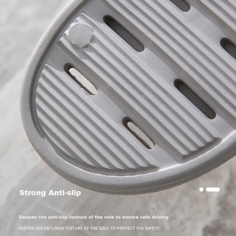 Guoluofei Bathroom Slippers, Women's Summer Shower Non-Slip Hollow Water-Drainin...