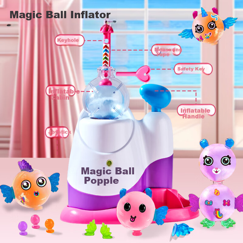 Crown Nest Pop Ball Magic Balloon Sticky Fun Handmade DIY Stickers Children's To...