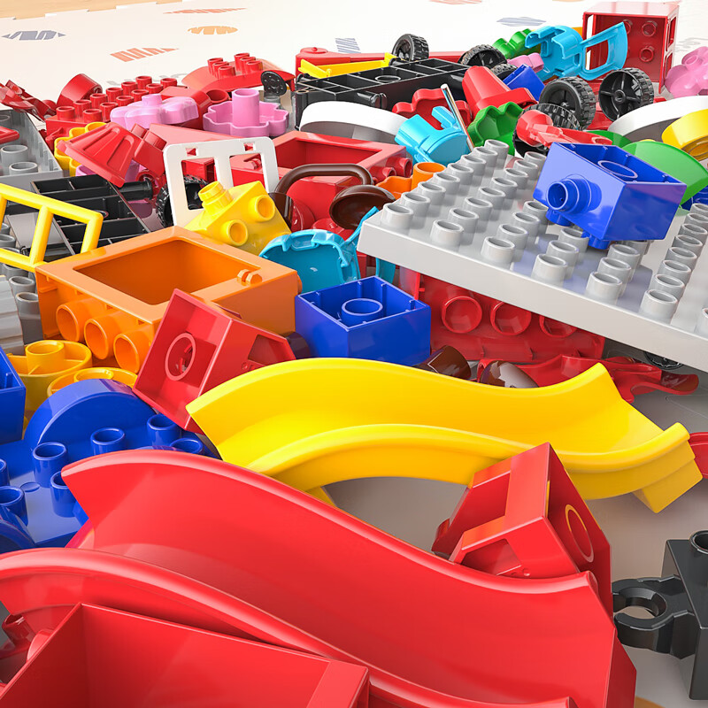 FEELO Large Particle Building Blocks Compatible with LEGO, One Jin Children's To...