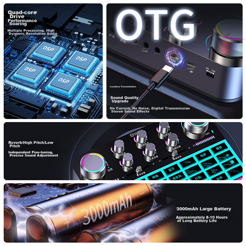 Good Shepherd Sound Card Live Streaming Equipment Set 2024 New Model for Compute...