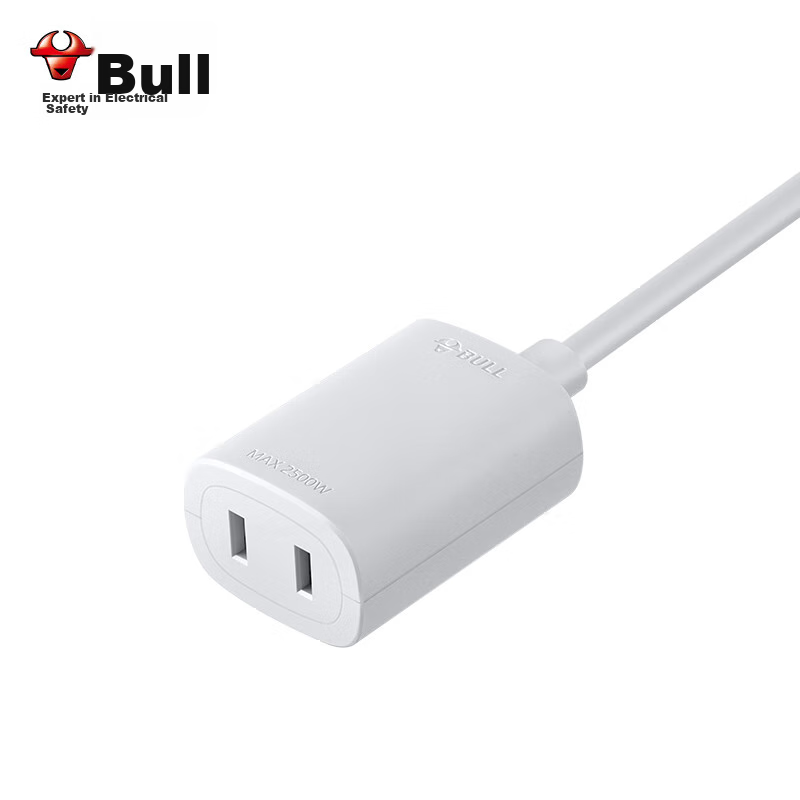 BULL New National Standard Socket/power Strip/extension Cord 1 Outlet without Sw...