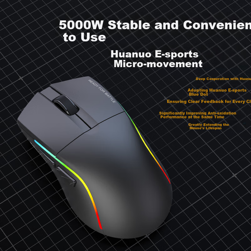 REDRAGON G58 Medium Hand Suitable Bluetooth 2.4G Wired Three-mode Gaming Mouse L...