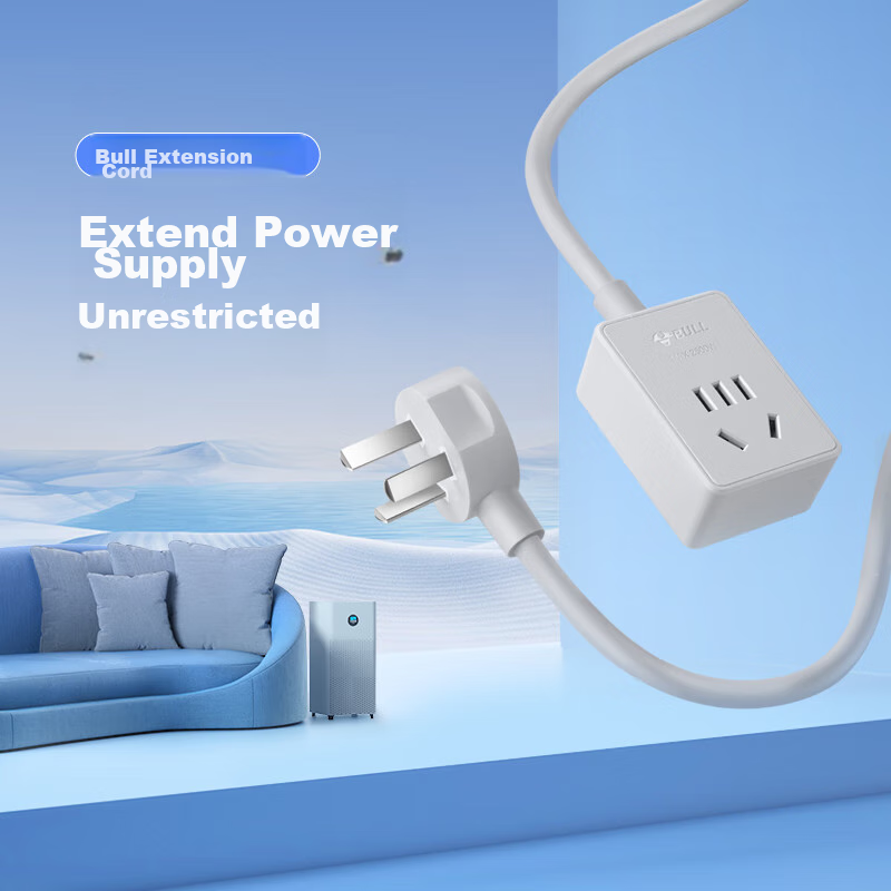 BULL New National Standard Socket/power Strip/extension Cord 1 Outlet without Sw...
