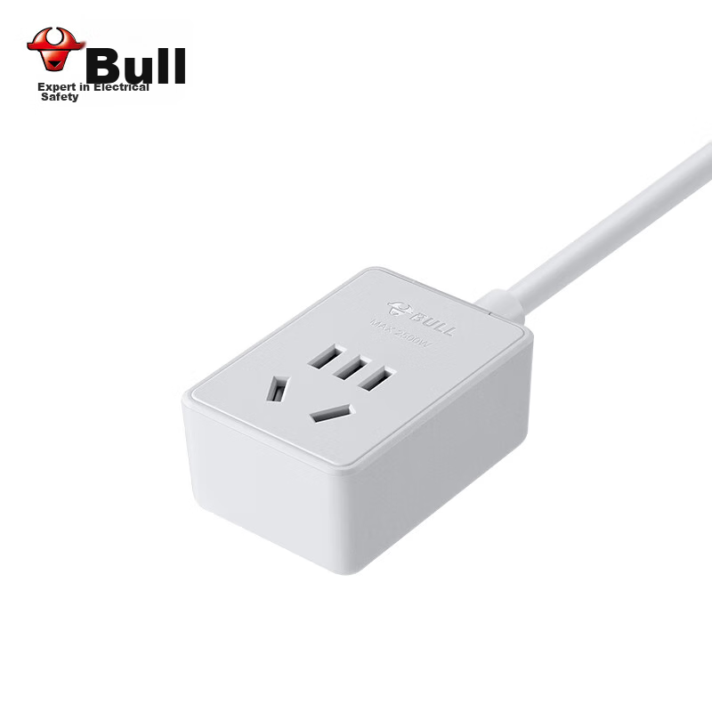 BULL New National Standard Socket/power Strip/extension Cord 1 Outlet without Sw...