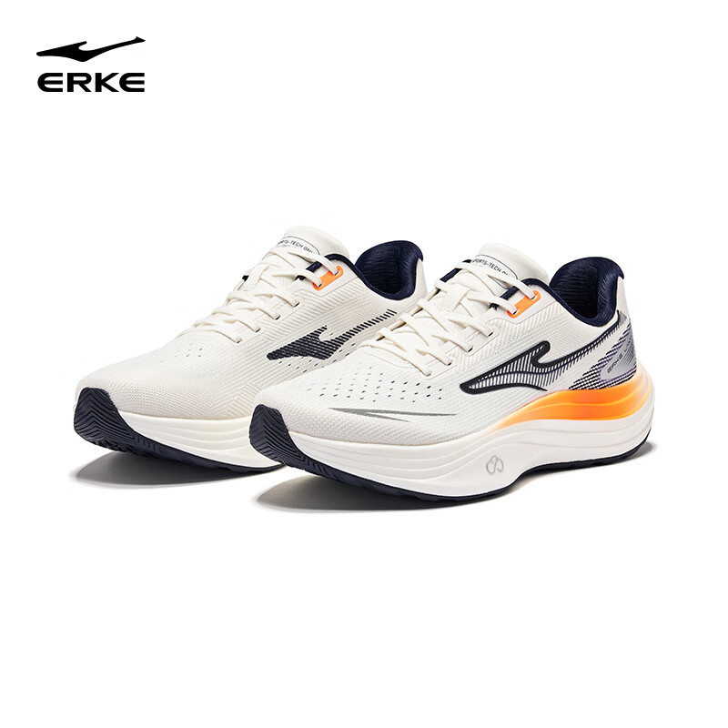 ERKE Men's Spring New Running Shoes "Leap" Shock Absorption Rebound Sports Shoes...