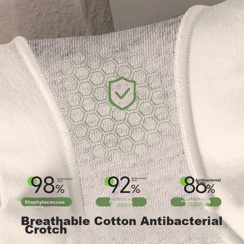 Dushiliren Women's Underwear, Pure Cotton Antibacterial Crotch, Seamless Sexy Mi...