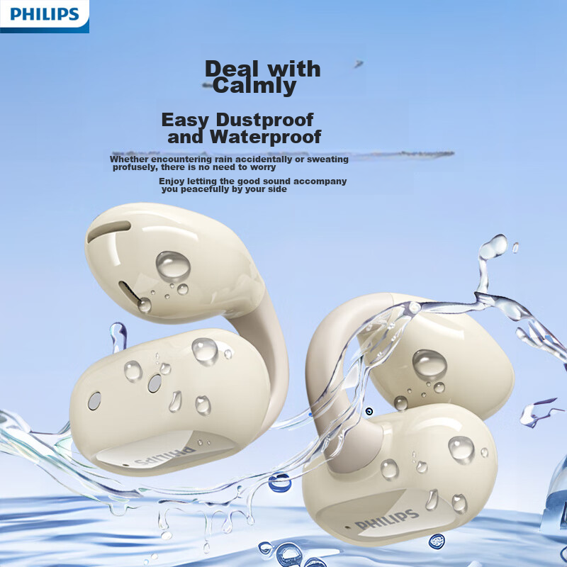 PHILIPS Bluetooth Earhook Wireless Open Ear Bone Conduction Concept Sports Runni...