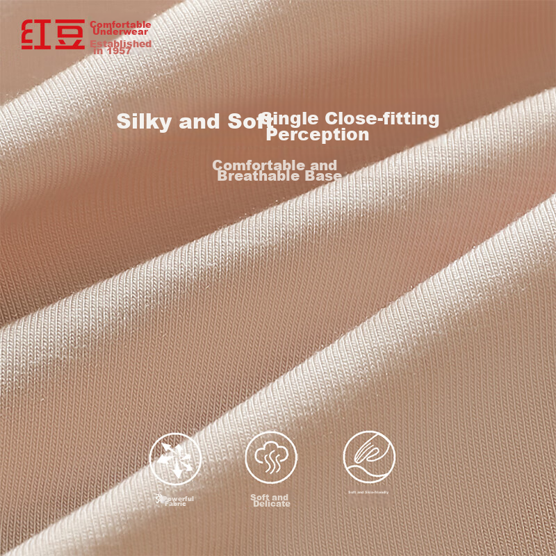 Hongdou Women's Underwear, 60S Modal 7A Antibacterial Silk High-Waist Triangle P...