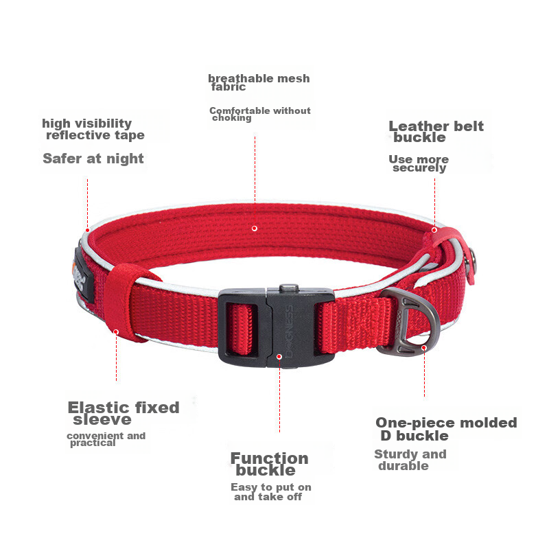 DOGNESS Dog Leash, Walking Rope, Dog Chain, Collar for Medium And Large Dogs, Su...