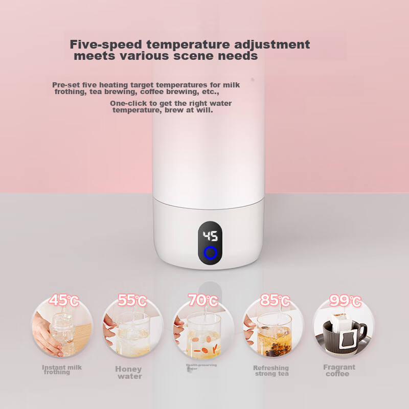 Philips Portable Electric Kettle, Thermos Cup, Travel Water Boiler, Practical Bi...