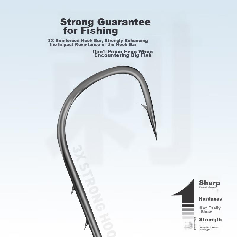 King Lure Micro Jig Hook with Double Barbs, Small Hook Shape 3X Reinforced, for...