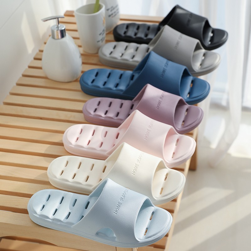 Guoluofei Bathroom Slippers for Women, Summer Shower Non-Slip Hollow Water-Drain...