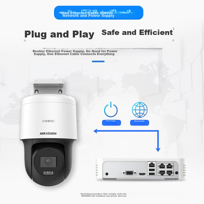 Hikvision DS-2SC3Q120MY Outdoor Dome Camera with POE, Dual-Light Night Vision, A...