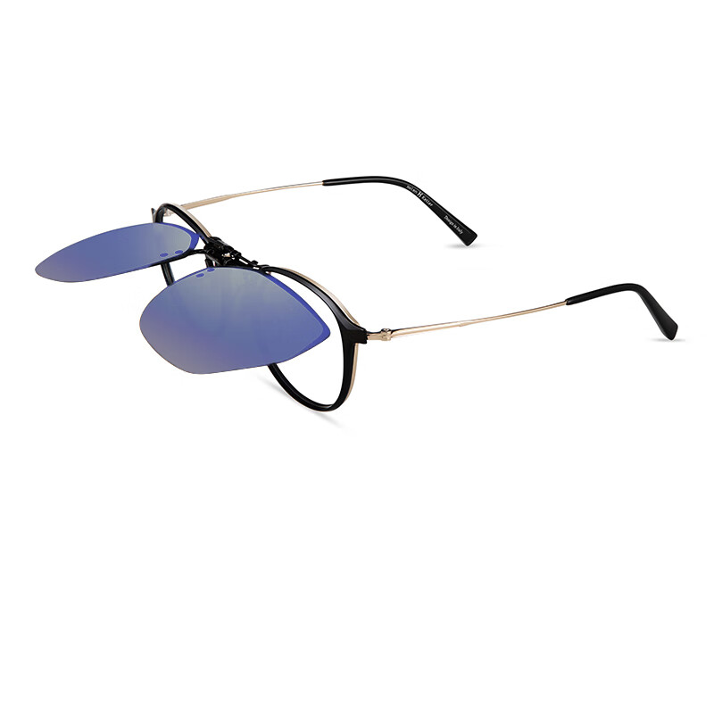 HELEN KELLER Sunglasses Clip-on Geometric Oversized Frame Fashion Clip-on Drivin...