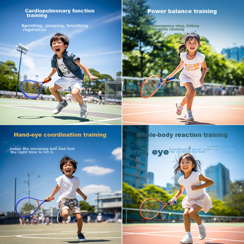 Fei'erdun FED Tennis Rebound Trainer, Tennis Racket for Beginners, with Strings,...