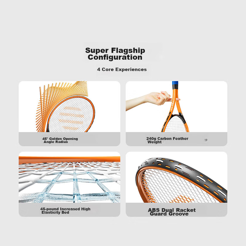 Fei'erdun FED Tennis Rebound Trainer, Tennis Racket for Beginners, with Strings,...