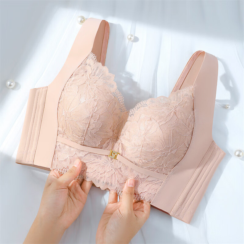 Fentengcare Wide-Strap Bra, Adjustable, Side Support, Anti-Sagging, Women's Unde...