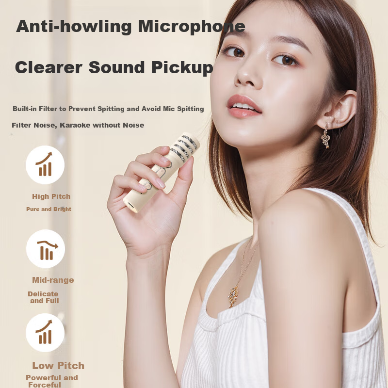 Good Shepherd Microphone Speaker with Built-in Sound Card KTV Microphone Family...