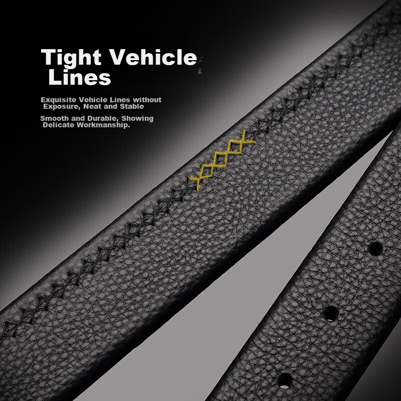 Crocodile Leather Belt for Men, Top-Grain Cowhide, No Pin Buckle, Belt with Hole...