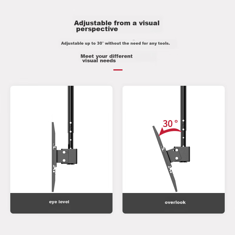 Gel TV Mount (26-60 Inches), Rotating Wall Mount, 360-Degree Rotation, Ceiling M...